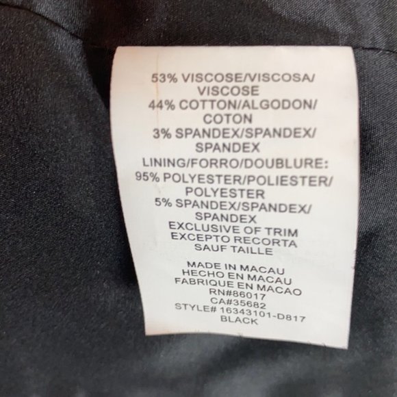 Bebe Collection Black Piping and Corset Suit Sz 10 - Picture 7 of 11